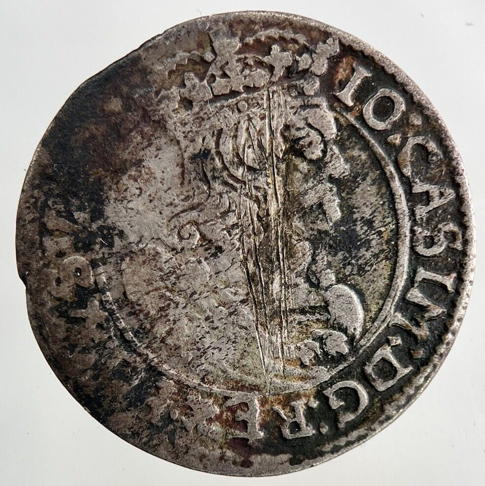 1664 Poland 6 Groschen Silver Coin | Fine Collectable Grade