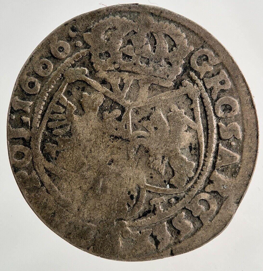 1666 Poland 6 Groschen Silver Coin | Collectable Grade