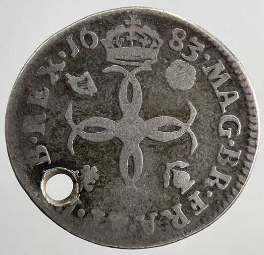 1683 Charles II 2nd Maundy Four-Pence Silver Coin | Collectable Grade