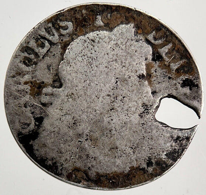1684 Charles II 2nd Maundy Threepence Silver Coin | Collectable Grade | a6492