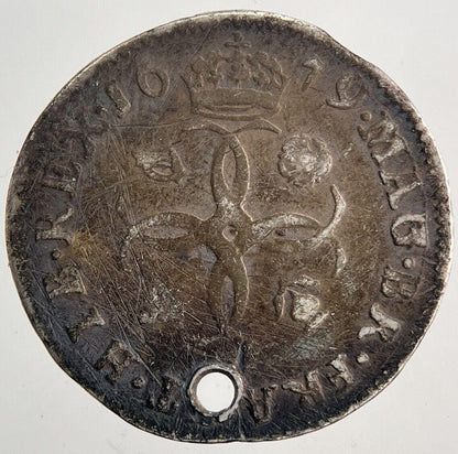 1679 Charles II 2nd Maundy Four-Pence Silver Coin | Fine Collectable Grade