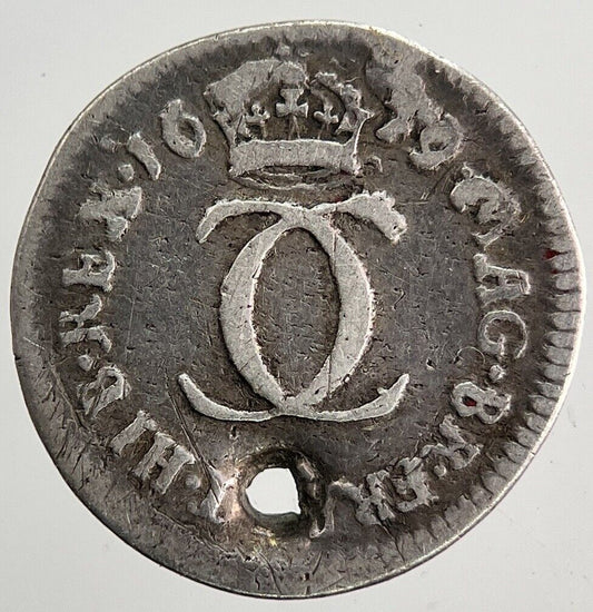 1679 Charles II 2nd Maundy Two-Pence Silver Coin | Fine Collectable Grade