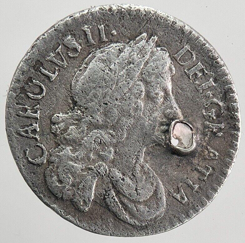 1676 Charles II 2nd Maundy Two-Pence Silver Coin | Collectable Grade | a6100