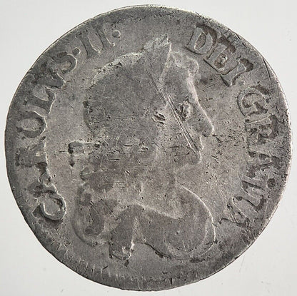 1683 Charles II 2nd Maundy Threepence Silver Coin | Collectable Grade | a6103