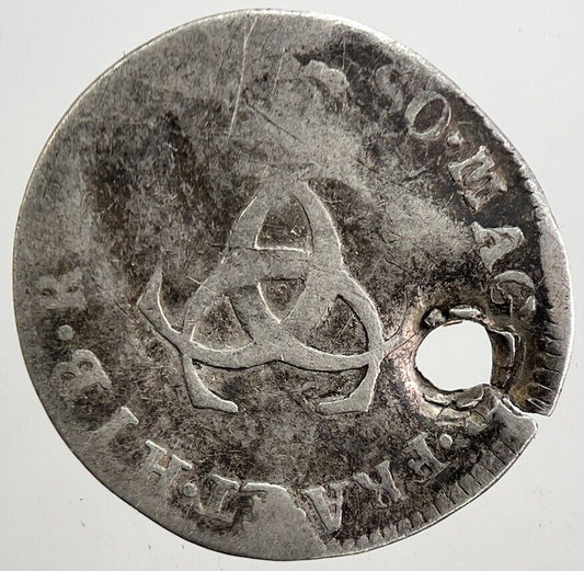 1680 Charles II 2nd Maundy Threepence Silver Coin | Collectable Grade | a5204