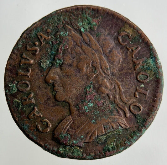 1674 Charles II 2nd Farthing Coin | Very High Grade