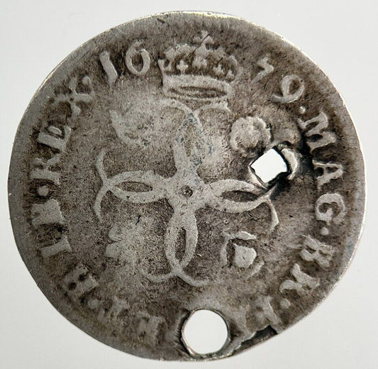 1679 Charles II 2nd Maundy Four-Pence Silver Coin | Collectable Grade
