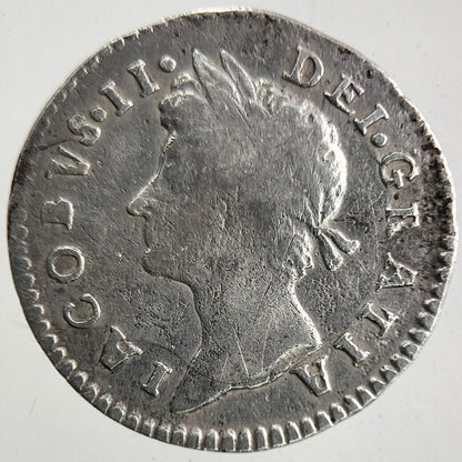 1688 Maundy James II Threepence III Maundy Silver Coin | Collectable Grade