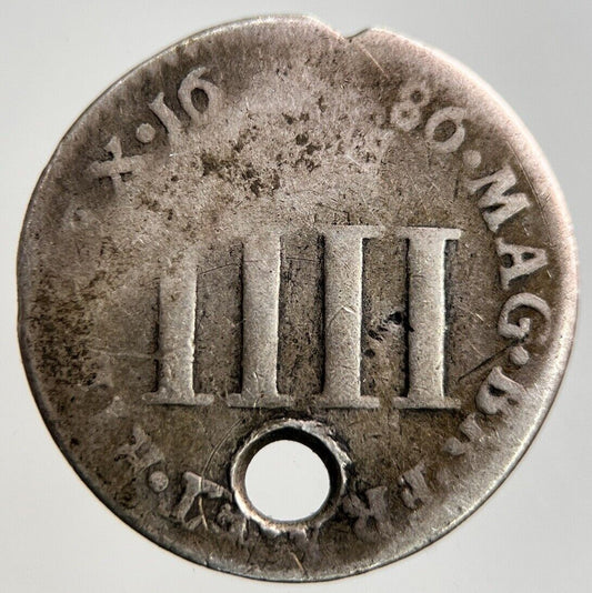 1686 James II 2nd Maundy Four-Pence Silver Coin | Collectable Grade