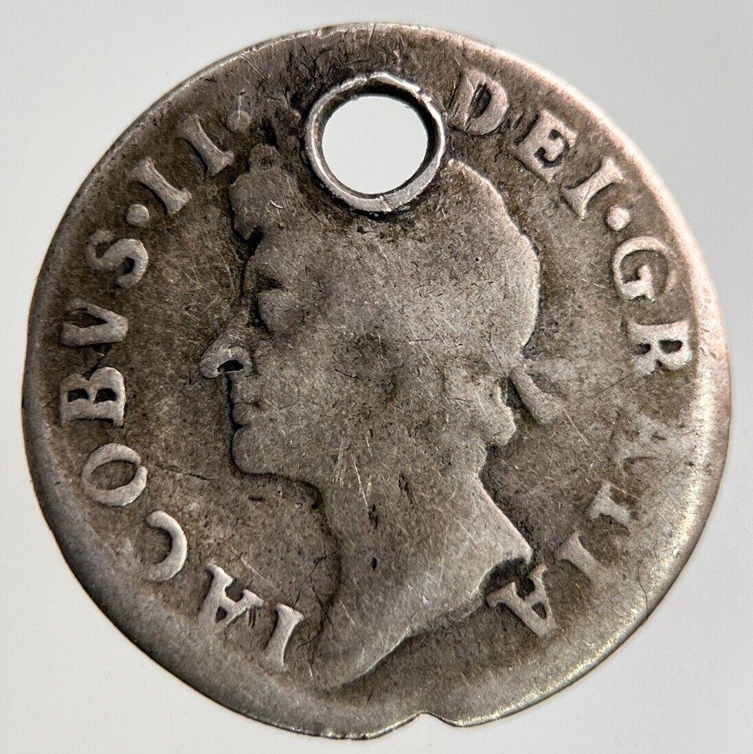 1686 James II 2nd Maundy Four-Pence Silver Coin | Collectable Grade