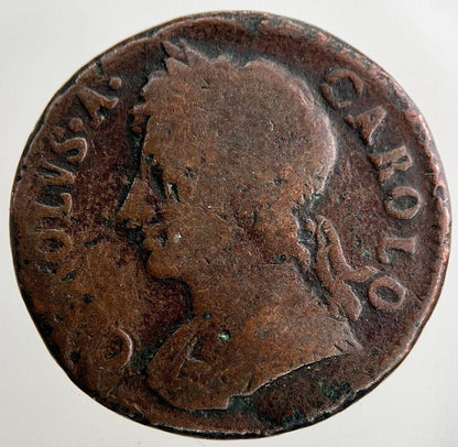 1674 Charles II 2nd Farthing Coin | Collectable Grade