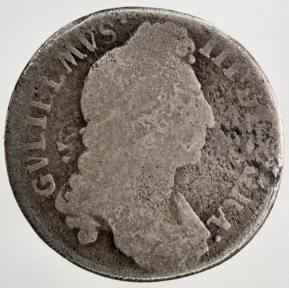 1696 William III 3rd Shilling British Silver Coin | Collectable Grade | a6778