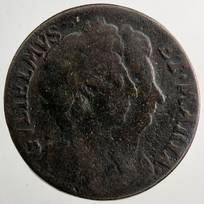 1694 William III And Mary Farthing Coin | Collectable Grade | a9246