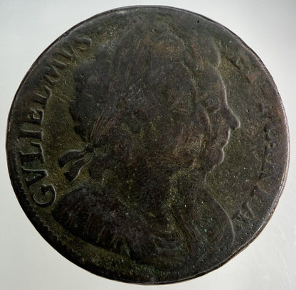 1694 William III & Mary Half-Penny Coin | Fine Collectable Grade