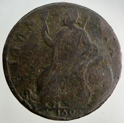 1694 William III & Mary Half-Penny Coin | Fine Collectable Grade