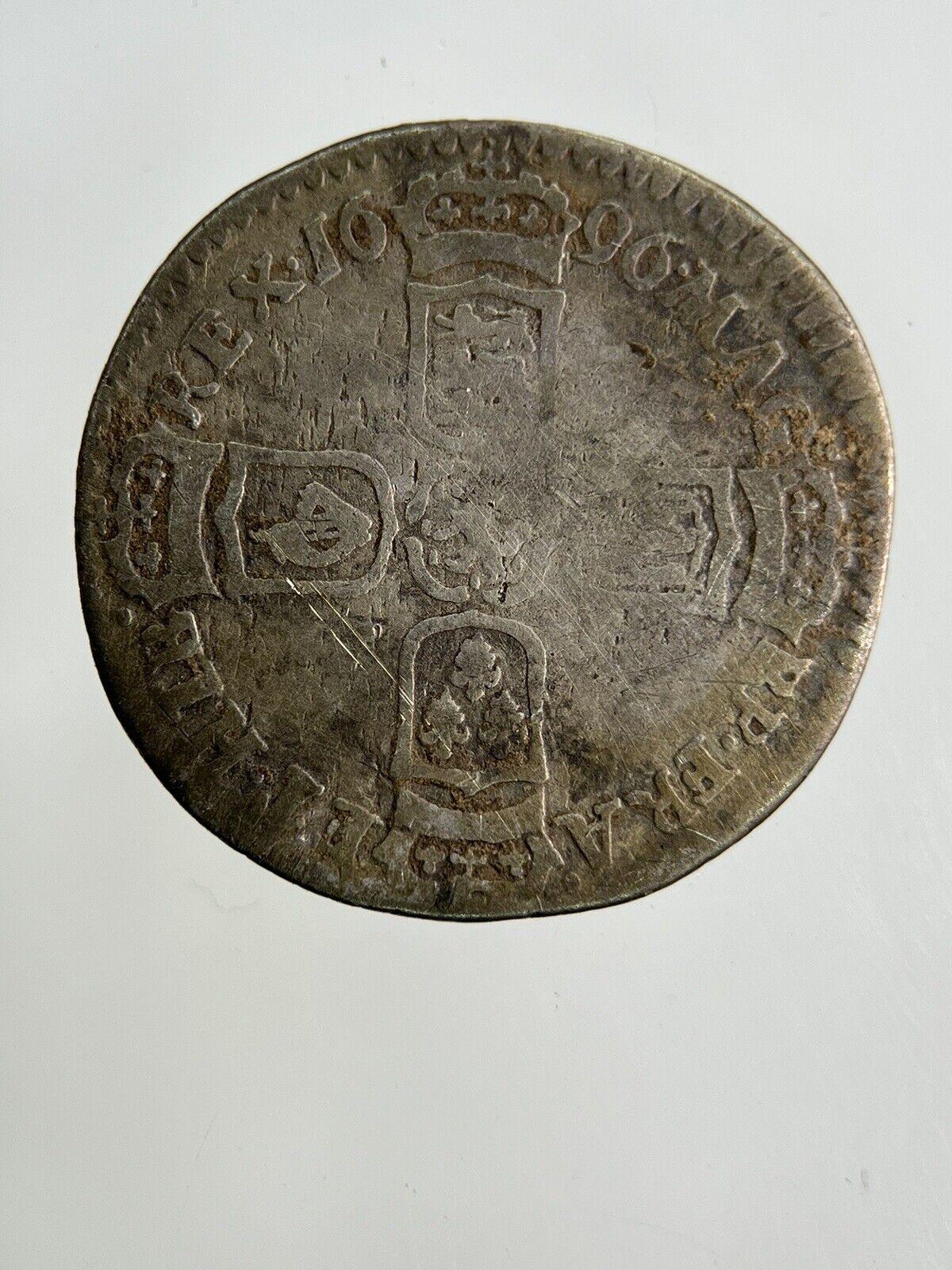 1696 William III 3rd Sixpence Silver Coin | Collectable Grade