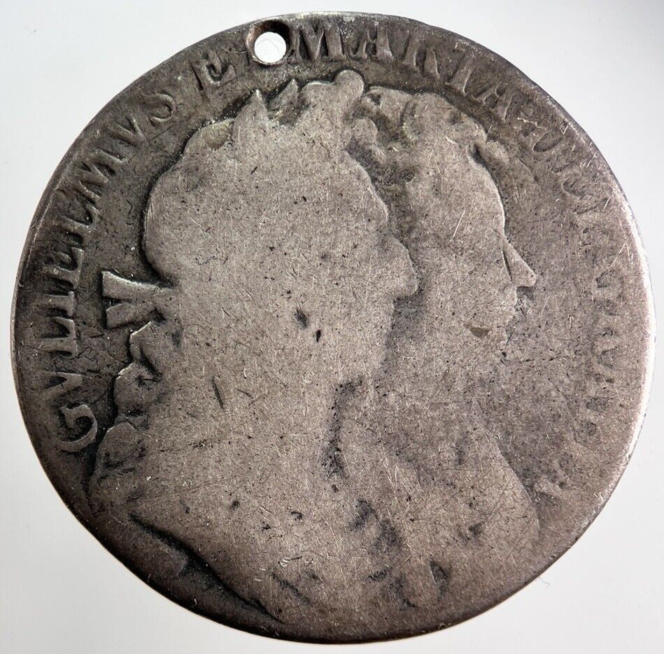 1689 William & Mary Half-Crown Silver Coin | Collectable Grade