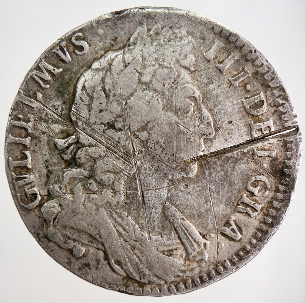 1696 William III Half-Crown Silver Coin | Collectable Grade | a789
