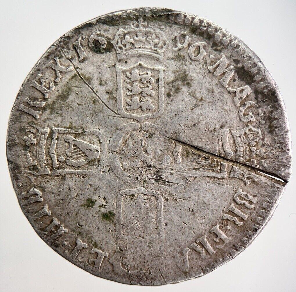 1696 William III Half-Crown Silver Coin | Collectable Grade | a789