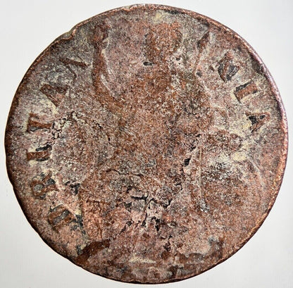 1697 William III 3rd Half-Penny Coin | Fair Grade | a2208