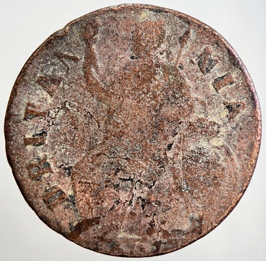 1697 William III 3rd Half-Penny Coin | Fair Grade | a2208