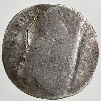 1696 William III 3rd Sixpence Silver Coin | Collectable Grade | a6509