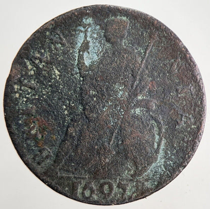1697 William III 3rd Farthing Coin | Collectable Grade | a6950