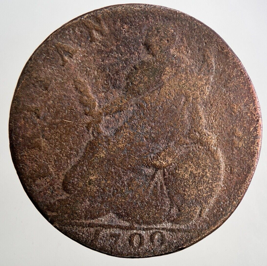 1700 William III 3rd Half-Penny Coin | Collectable Grade | a9463