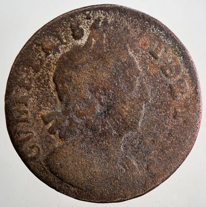 1700 William III 3rd Half-Penny Coin | Collectable Grade | a9463