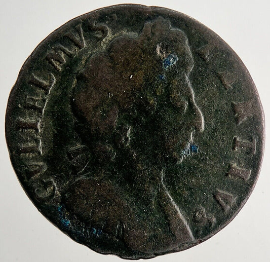 1697 William III 3rd Farthing Coin | Fine Collectable Grade | a9649