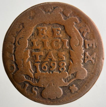 1698 Italy Sicily 1 Grain Coin | Collectable Grade