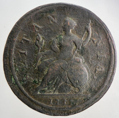 1712 George I 1st Half-Penny Coin | Fine Collectable Grade | a5118