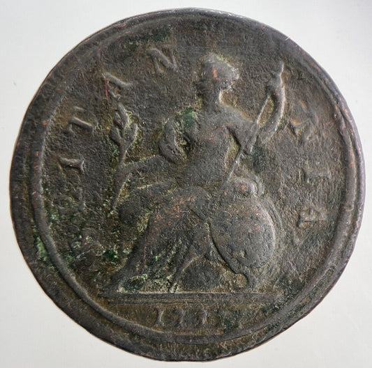 1712 George I 1st Half-Penny Coin | Fine Collectable Grade | a5118