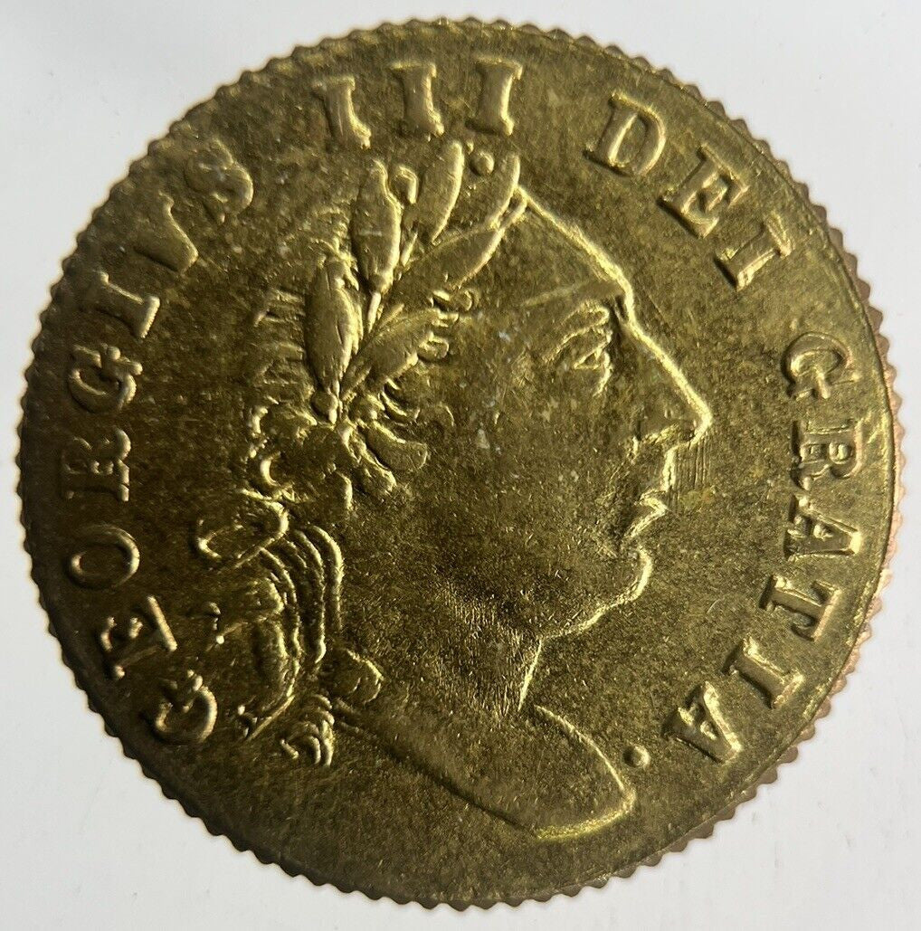 1701 British George III Gaming Good Old Days Token Coin | Fine Collectable Grade
