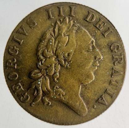 1701 British George III Gaming Good Old Days Token Coin | Fine Collectable Grade