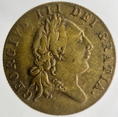 1701 British George III Gaming Good Old Days Token Coin | Fine Collectable Grade