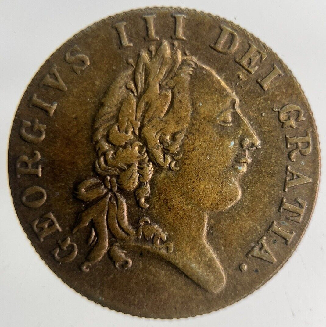 1701 British George III Gaming Good Old Days Token Coin | Fine Collectable Grade