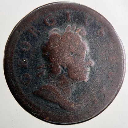 1718 George I 1st Half-Penny Coin | Collectable Grade | a9457