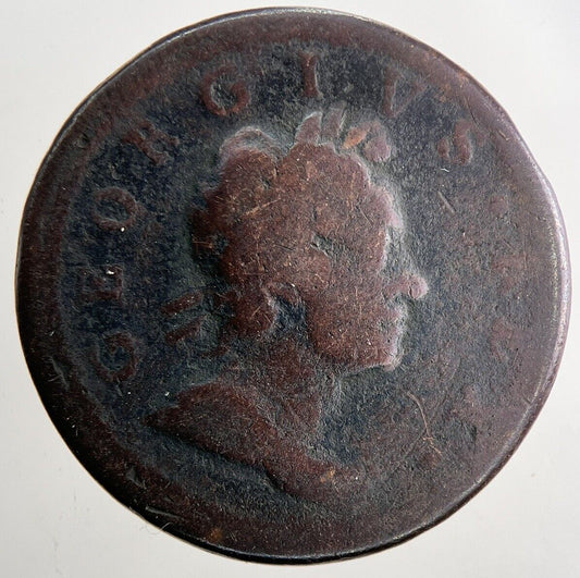1718 George I 1st Half-Penny Coin | Collectable Grade | a9457