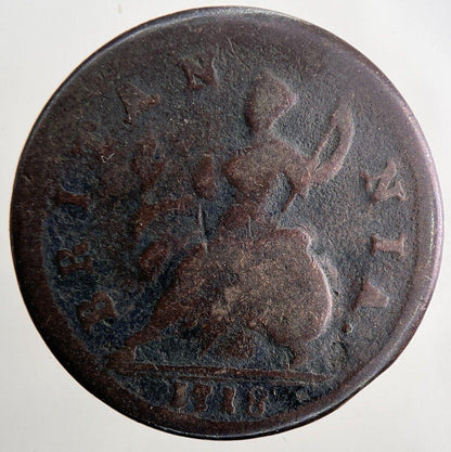 1718 George I 1st Half-Penny Coin | Collectable Grade | a9457