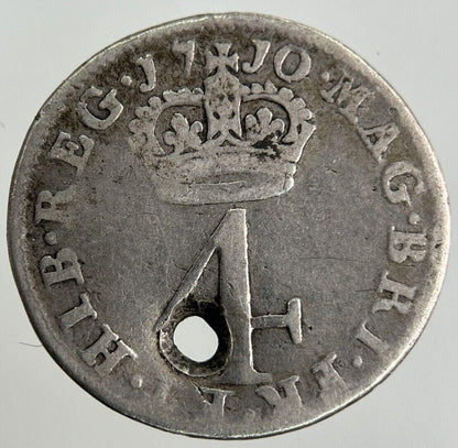 1710 Anne Maundy Four-Pence Silver Coin | Collectable Grade