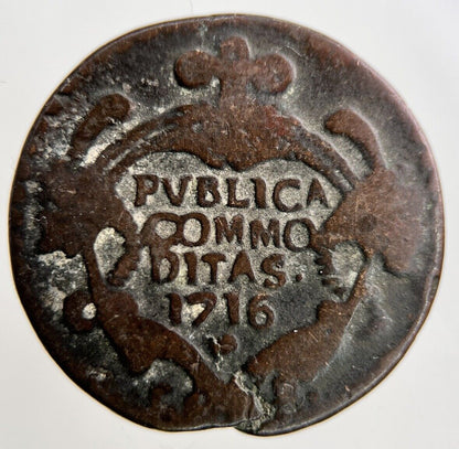 1716 Italy Italian States Sicily 1 Grano Coin | Collectable Grade