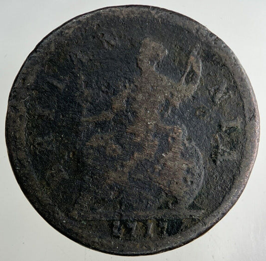 1717 George I 1st Half-Penny Coin | Collectable Grade