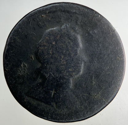 1719 George I 1st Half-Penny Coin | Fair Grade