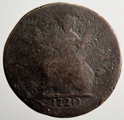 1720 George I Farthing Coin | Collectable Grade | a3525