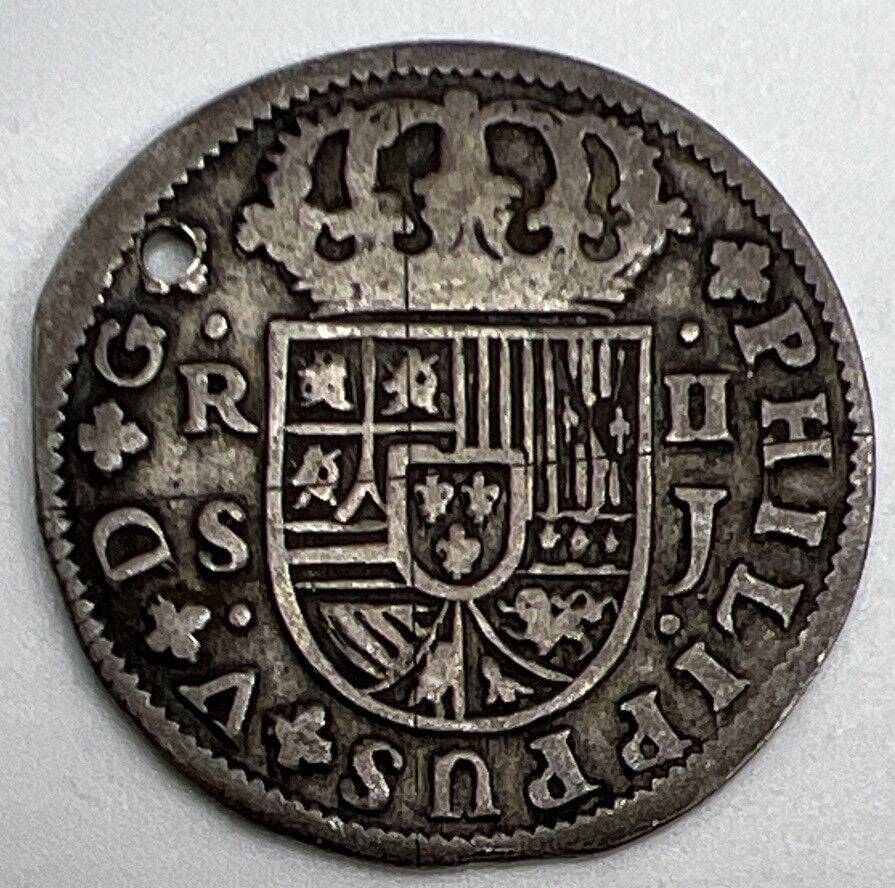 1721 Spain 2 Reals Silver Coin | Collectable Grade