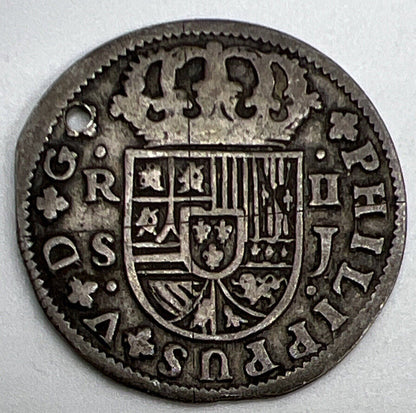 1721 Spain 2 Reals Silver Coin | Collectable Grade
