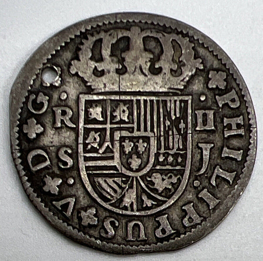 1721 Spain 2 Reals Silver Coin | Collectable Grade