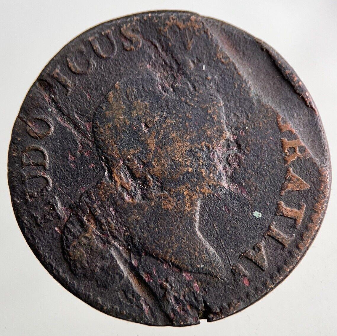 1721 France 1/2 Half Sol Coin | Collectable Grade