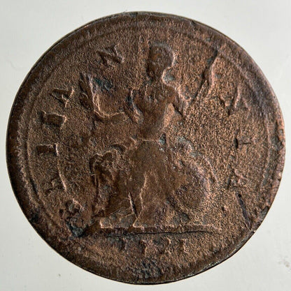 1721 George I 1st Farthing Coin | Fine Collectable Grade